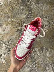 BAPE SK8 STA Sneakers in Pink and Burgundy