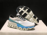 On Cloudmonster 2 Running Shoes in White and Blue