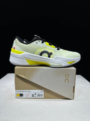 On The Roger Pro Fire Clay Tennis Sneakers, Lime and Black