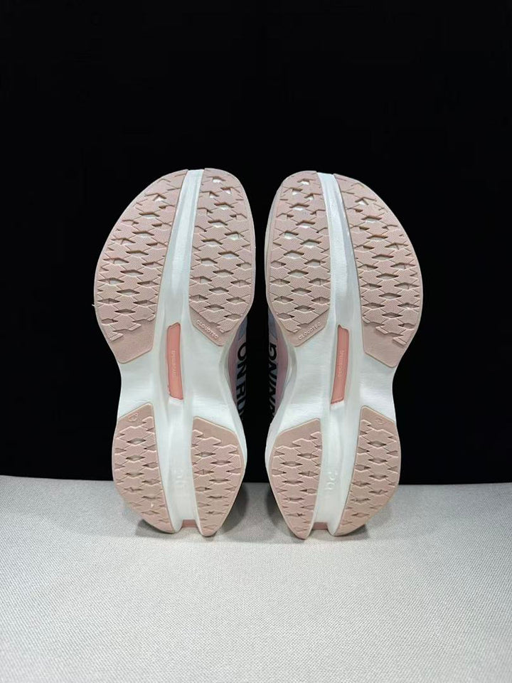 On Cloudboom Max Running Shoes in Pink and Blue