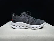 On Cloudsurfer Trail Black and White Trail Running Shoes