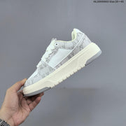 MLB New York Yankees Platform Sneakers, White and Gray