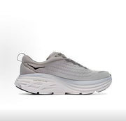HOKA Bondi 8 Running Shoes in Gray and Black