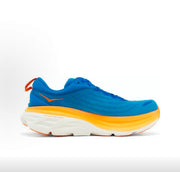 HOKA Bondi 8 Blue and Orange Running Shoes